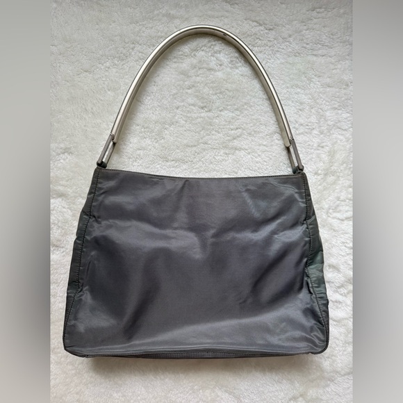 Authentic Prada Silver and Gray Shoulder Bag - Picture 2 of 16